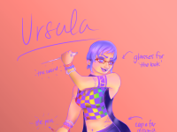 Ursula, my Vampire the Masquerade Toreador songwriter / knife thrower.