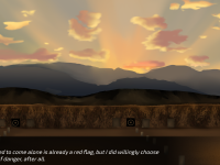 Early morning shooting range background