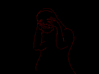 Part of the mask on animation